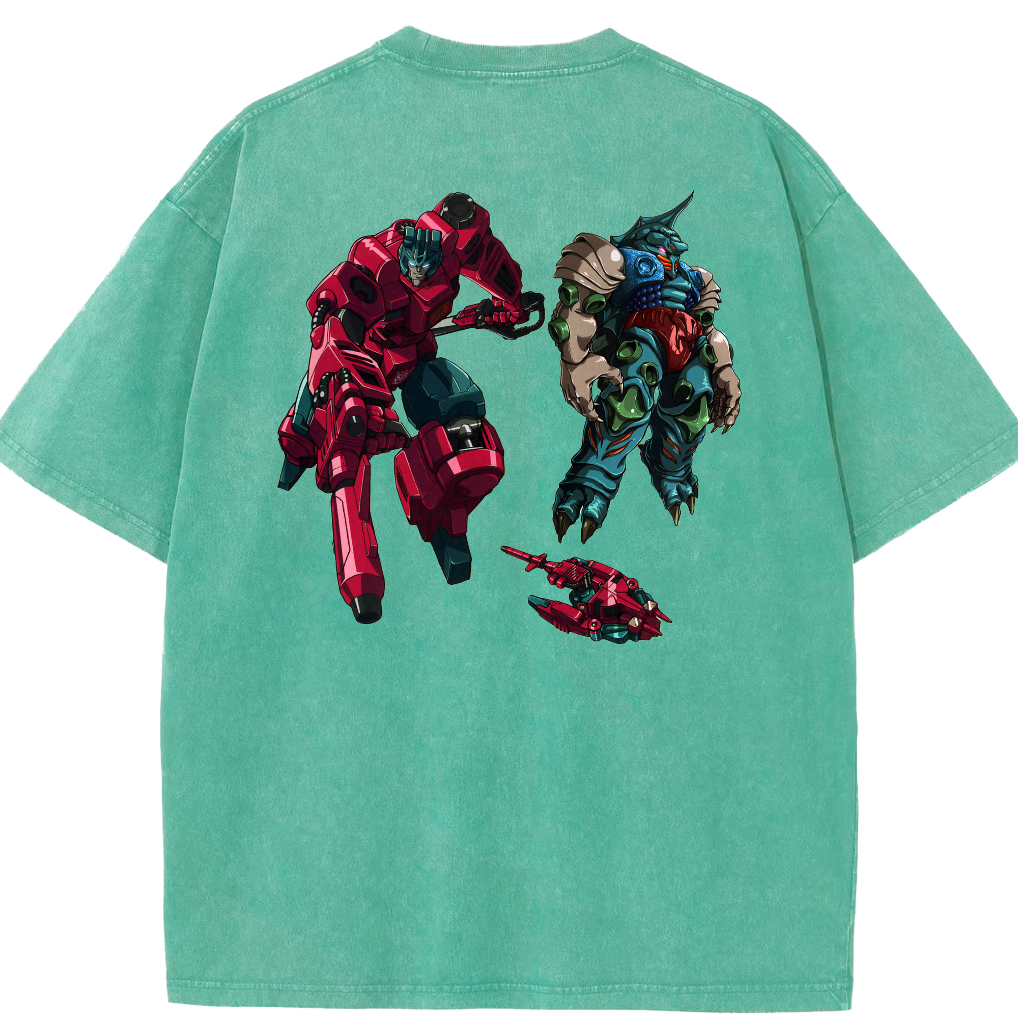 （画像用）  綿100% ヴィンテージ風 半袖Tシャツ（背面プリント）